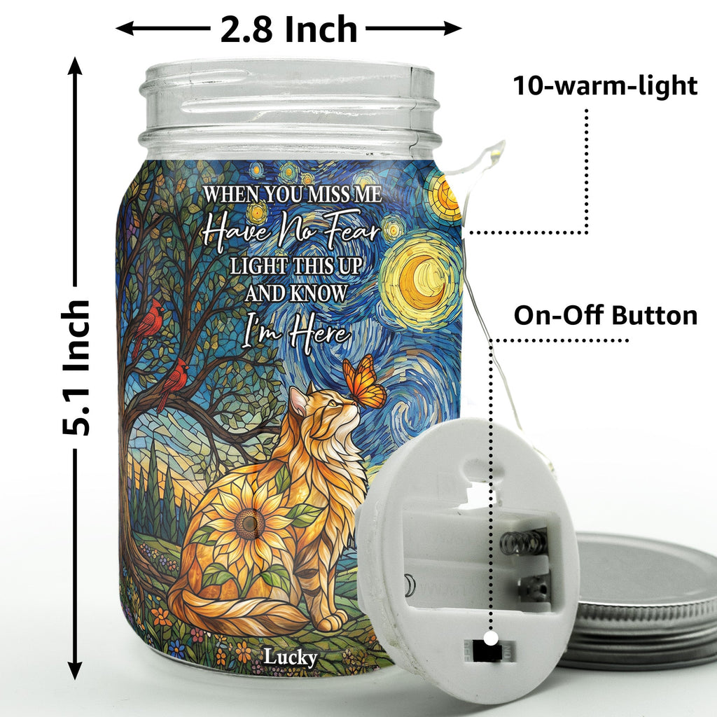 Custom Photo Pet Memorial Stained Glass Sunflower - Personalized Night Light