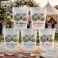 Custom Photo Wedding Venue Watercolor Drawing Wedding Favors - Personalized Cups