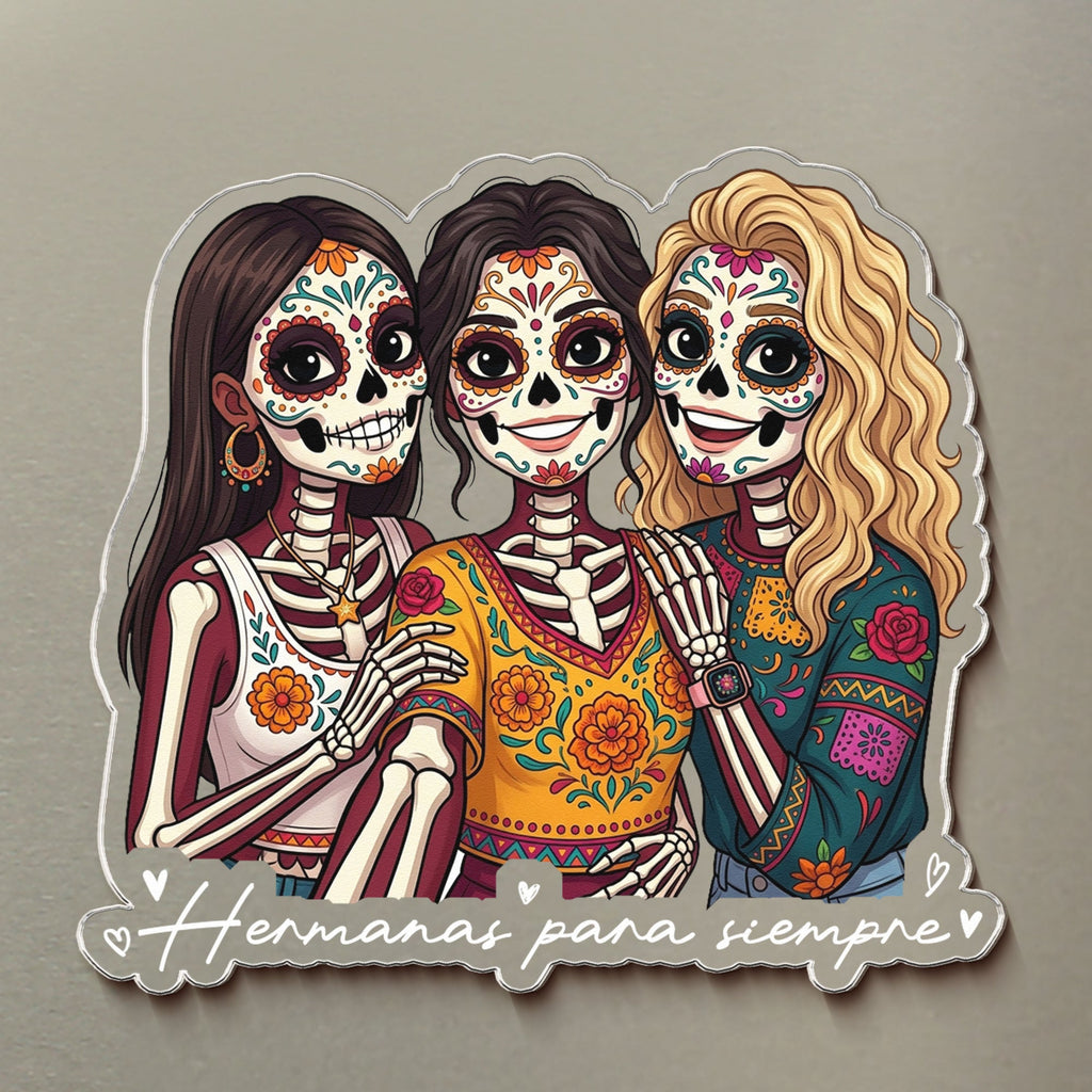 Custom Portrait Amigas Por Siempre, Regalo De Gracias Para Amiga - Personalized Magnet