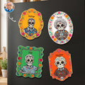 Custom Portrait Day Of The Dead Hispanic Mexican Memorial - Personalized Magnet