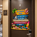 Custom Trip - Cruise Door Signs Stateroom Decor Cruising Family Vacation, Girls Trip - Personalized Wood Sign
