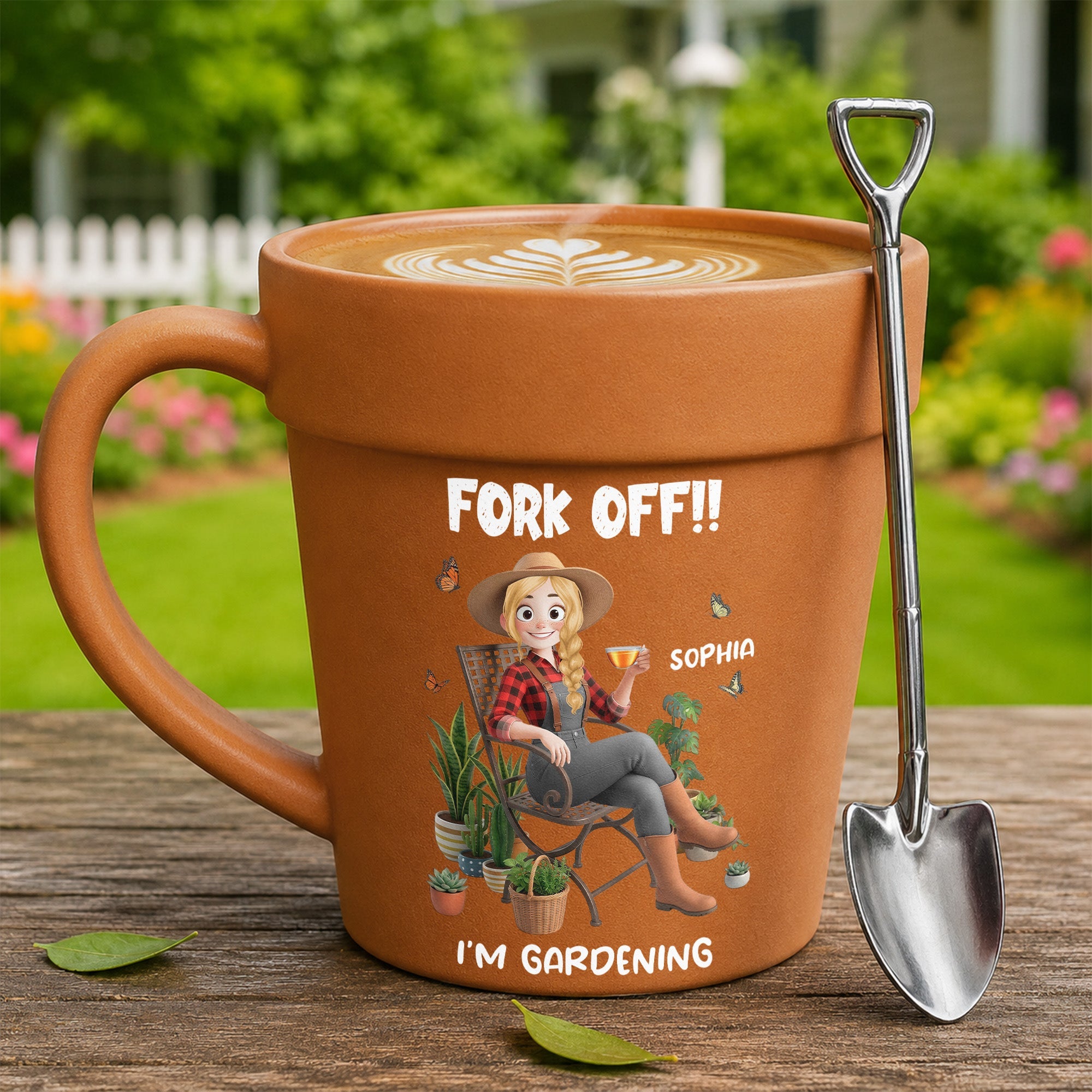 Fork Off!! I’m Gardening - Gifts For Her, Gardener, Mom, Grandma, Wife - Personalized Mug