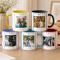 Friendship Photo Cup, Gifts For Her Stripes Style - Personalized Mug