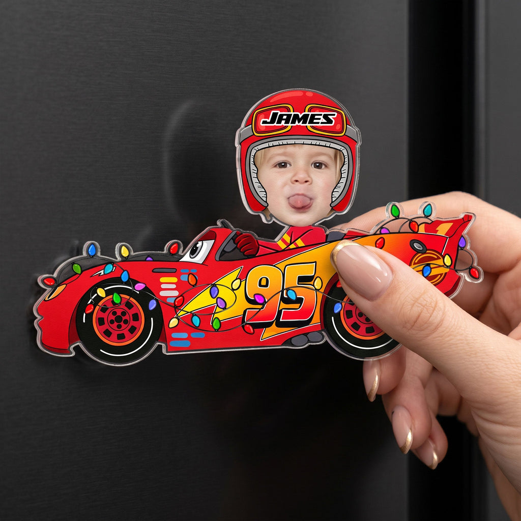Funny Custom Kid Face Car Toys - Personalized Magnet
