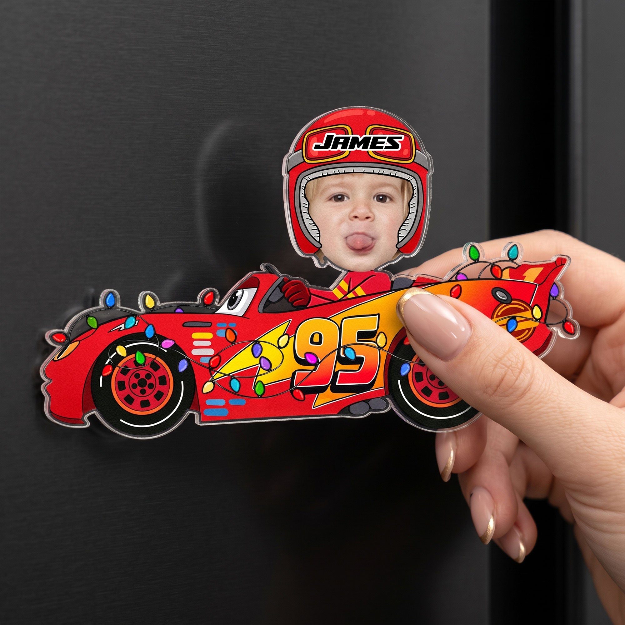 Funny Custom Kid Face Car Toys - Personalized Magnet