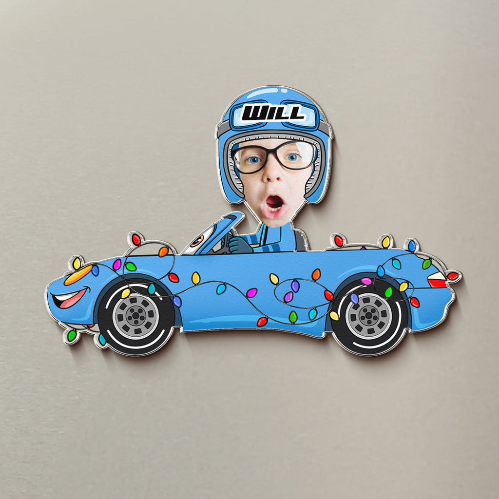 Funny Custom Kid Face Car Toys - Personalized Magnet