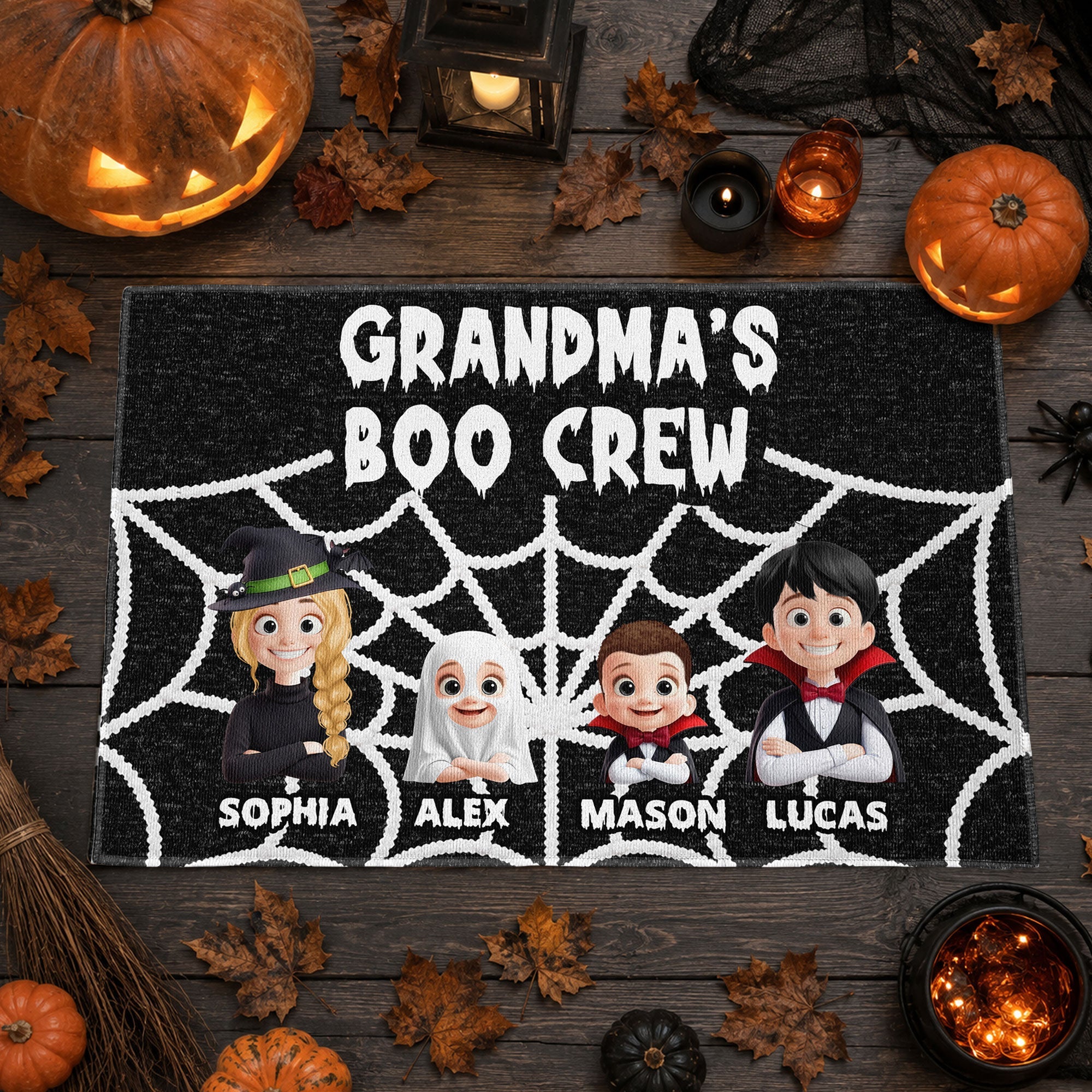 Grandma Boo Crew - Personalized Doormat