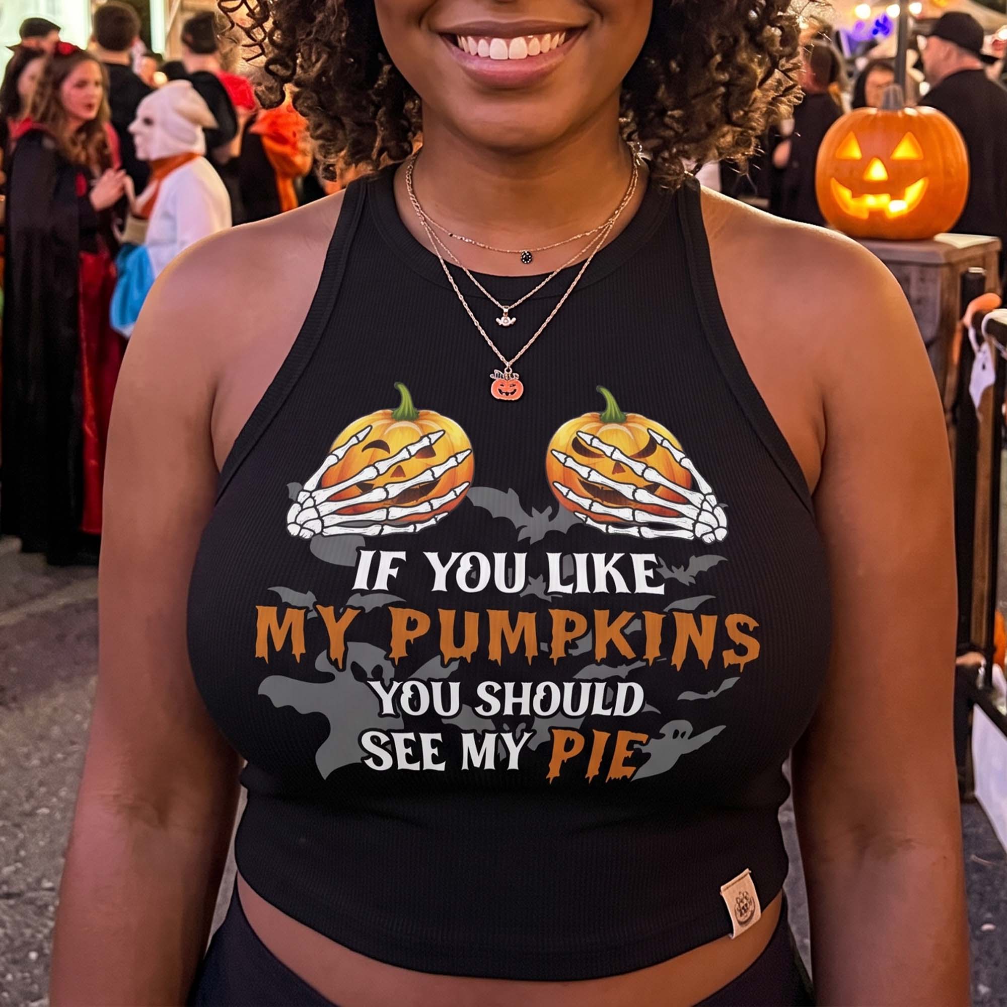 Halloween Costume Naughty Gift For Wife Girlfriend - Custom Tank Top