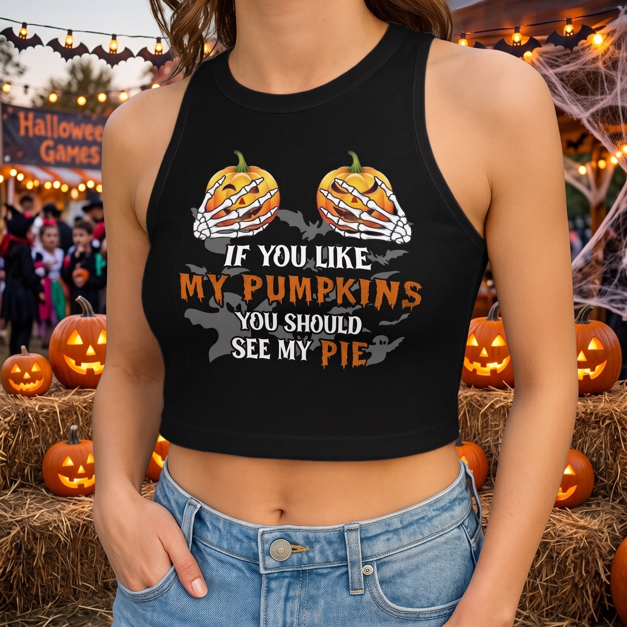 Halloween Costume Naughty Gift For Wife Girlfriend - Custom Tank Top