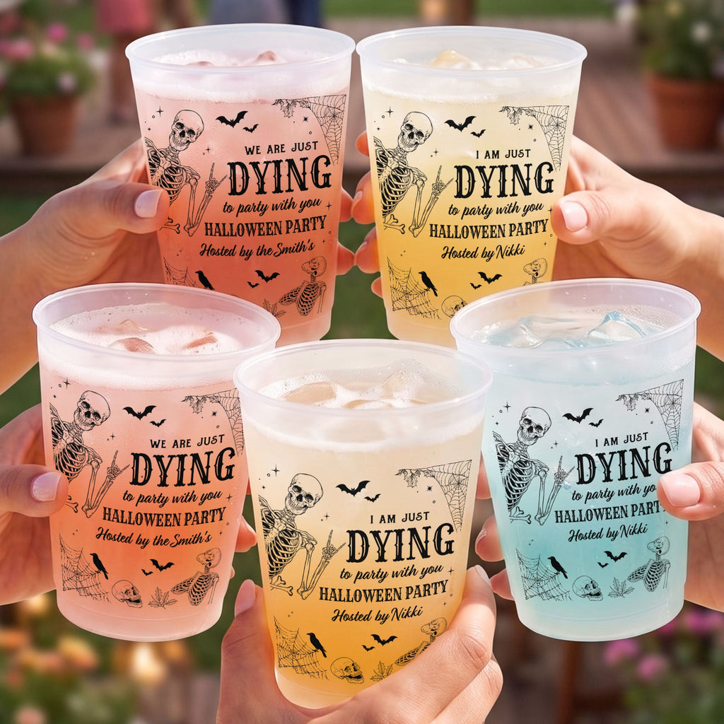 Halloween Party Funny Skeleton Meme - Personalized Cups