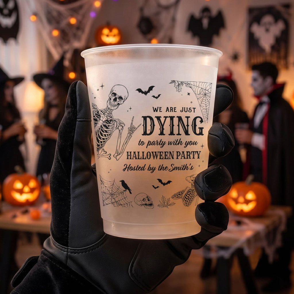 Halloween Party Funny Skeleton Meme - Personalized Cups