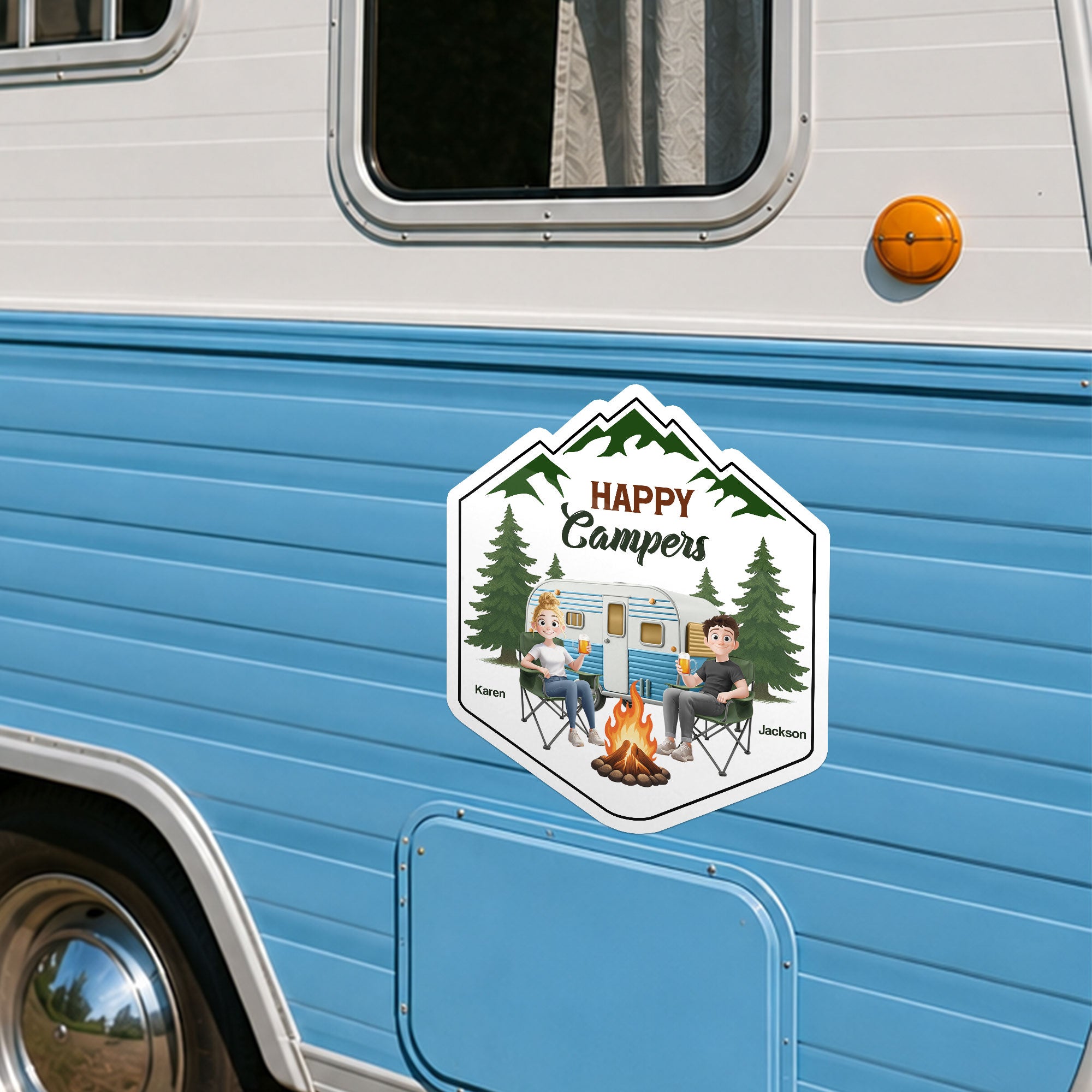 Home Is Where We Park It - Personalized Bumper Sticker