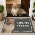 Hope You Like Cats, Dogs - Cartoon Your Pet - Personalized Doormat