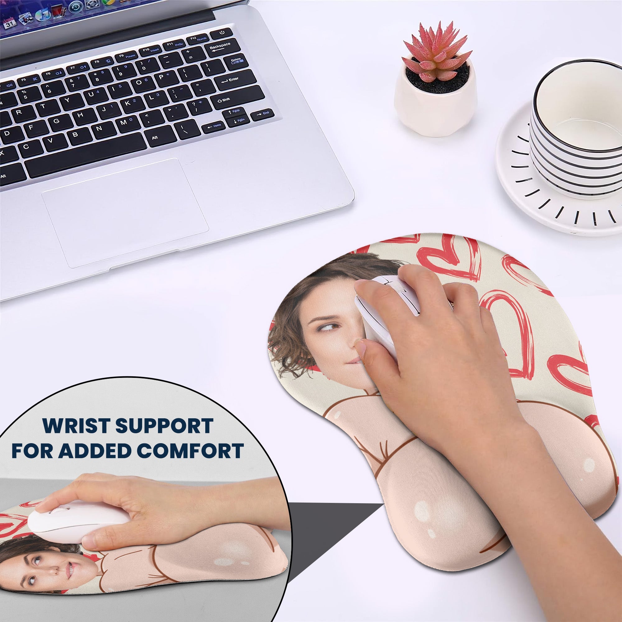 I Love You, Spicy Gifts For Husband - 3D Squishy - Personalized Mouse Pad