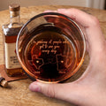 I’m Jealous Of People Who Get To See You Every Day - Long Distance Gift - Personalized Whiskey Glass