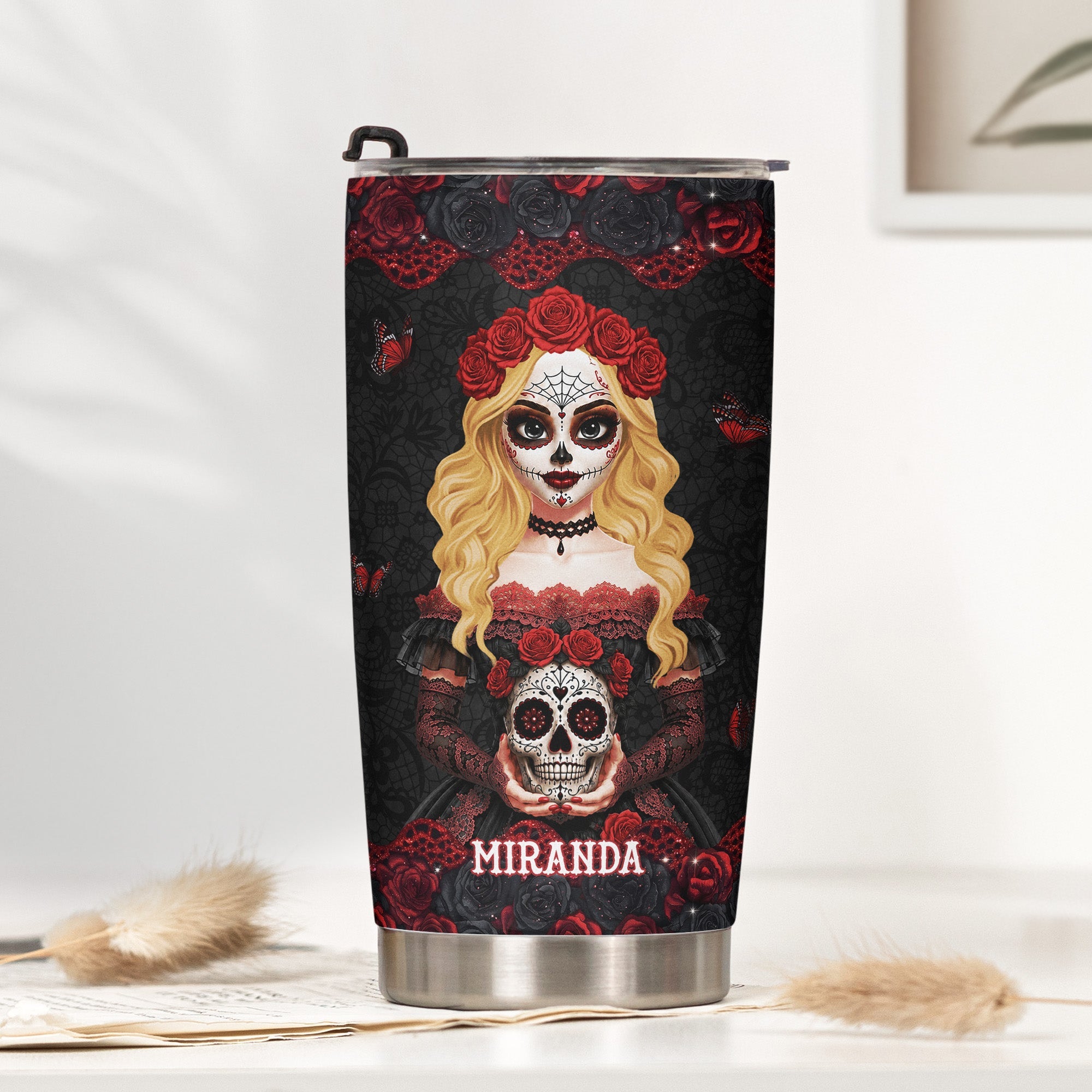 I'm Not Sugar & Spice And Everything Nice Day Of The Dead - Personalized Tumbler