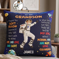 Kid Cartoon Character Hug This Gift - Personalized Pillow
