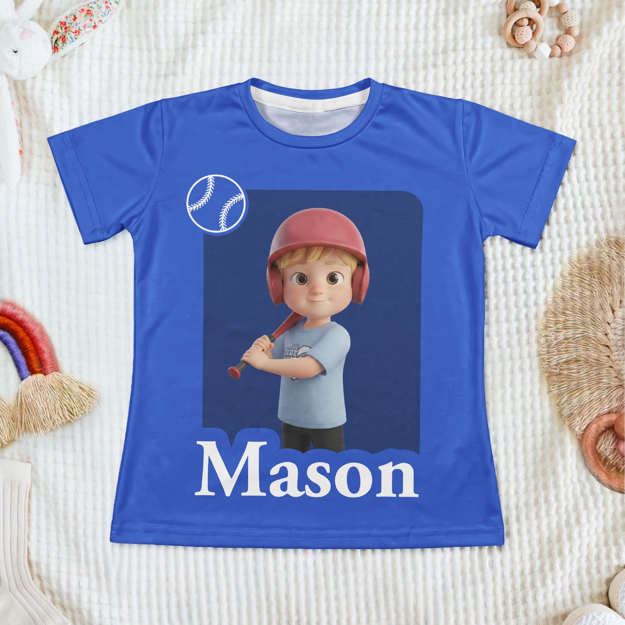 Kid Cartoon Character Toy Box - Personalized Kids Clothing Set