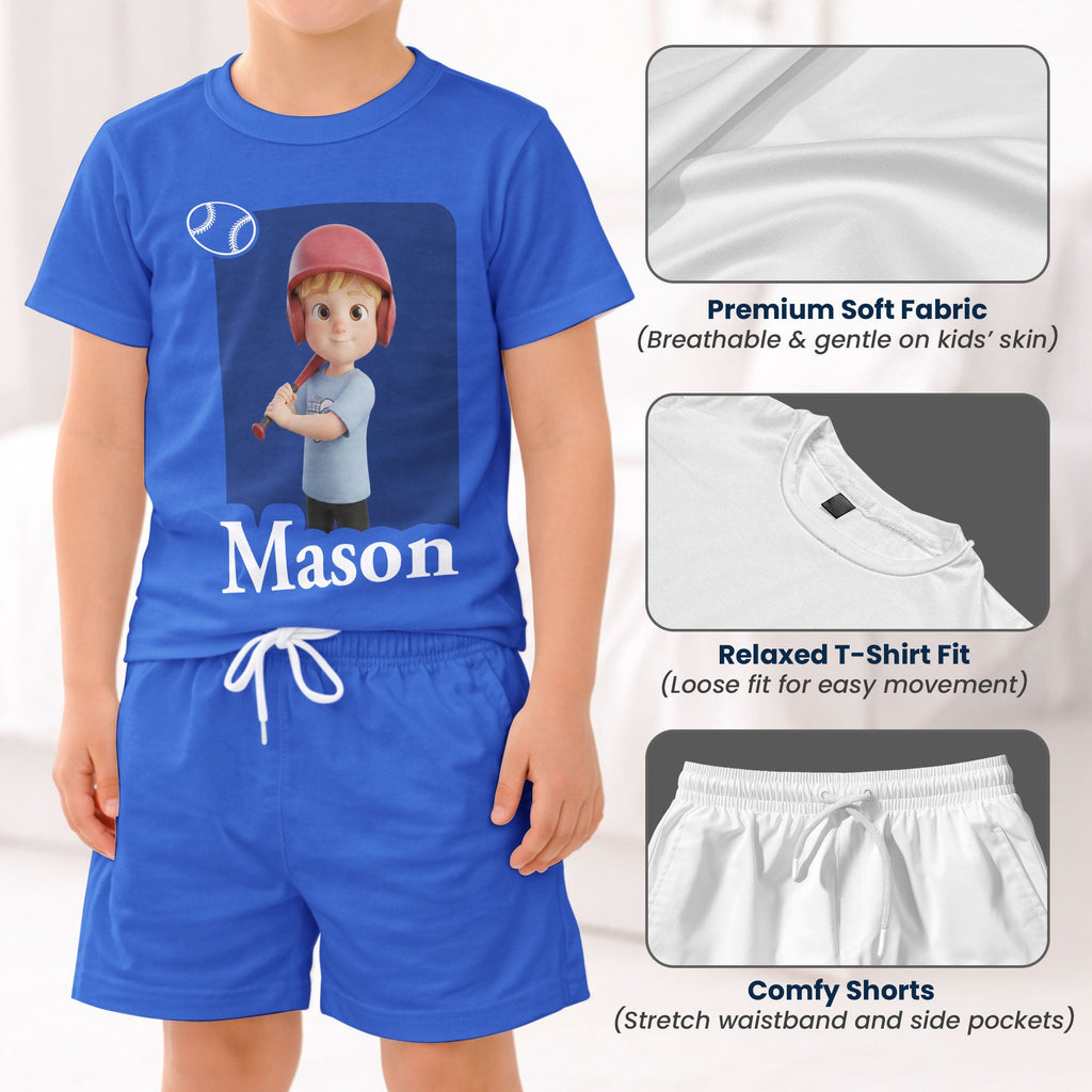 Kid Cartoon Character Toy Box - Personalized Kids Clothing Set