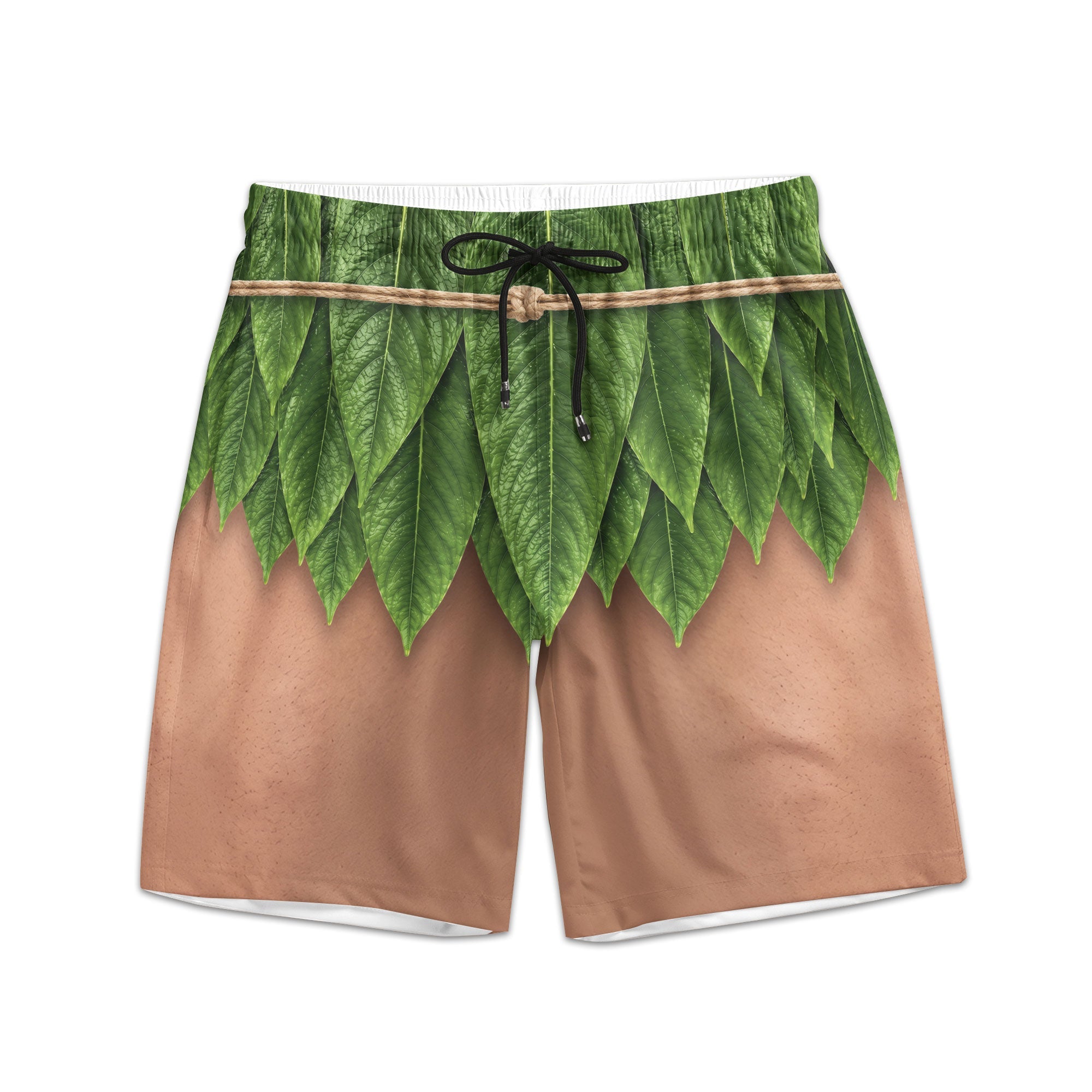 Aloha Men’s Funny 3D Hawaiian, Summer Bachelor Party Costume, Adult Humor Halloween Cosplay - Personalized Shorts