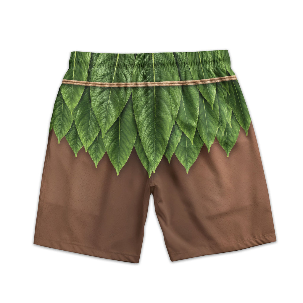 Aloha Men’s Funny 3D Hawaiian, Summer Bachelor Party Costume, Adult Humor Halloween Cosplay - Personalized Shorts