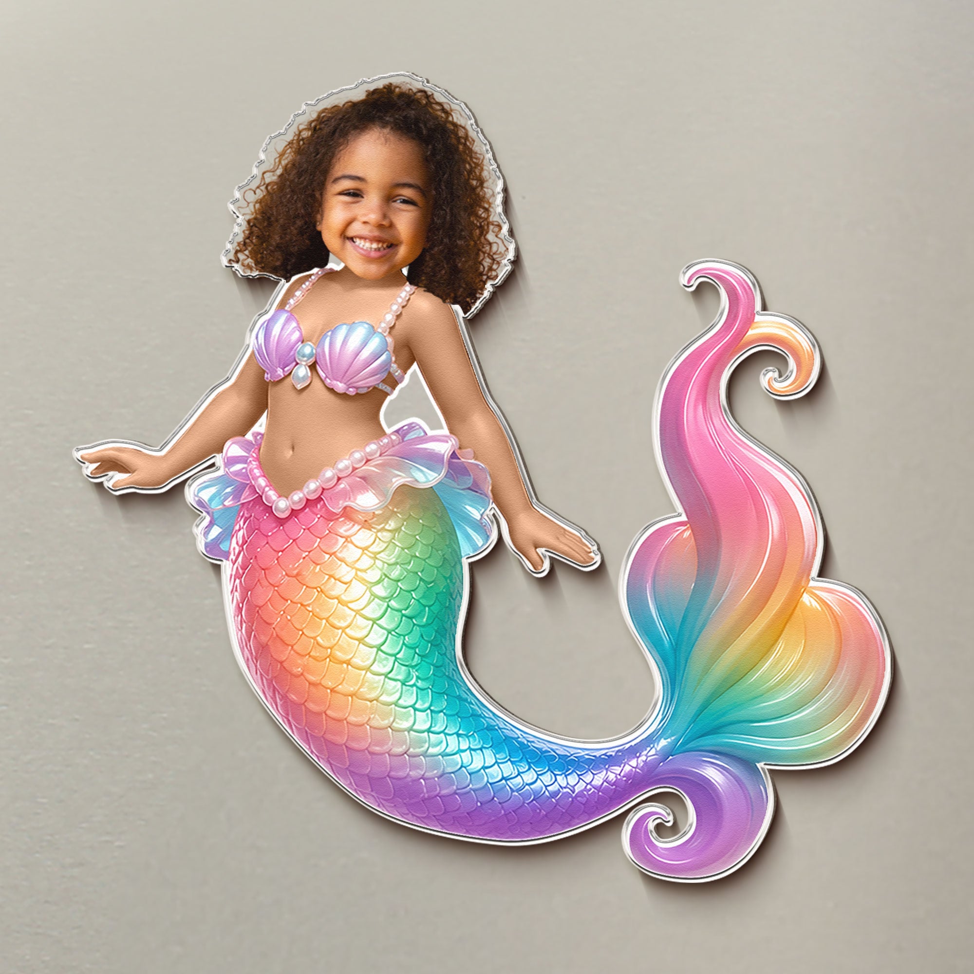 Mermaid, Unicorn, Princess - Gifts For Daughter, Granddaugter, Little Girls - Personalized Magnet