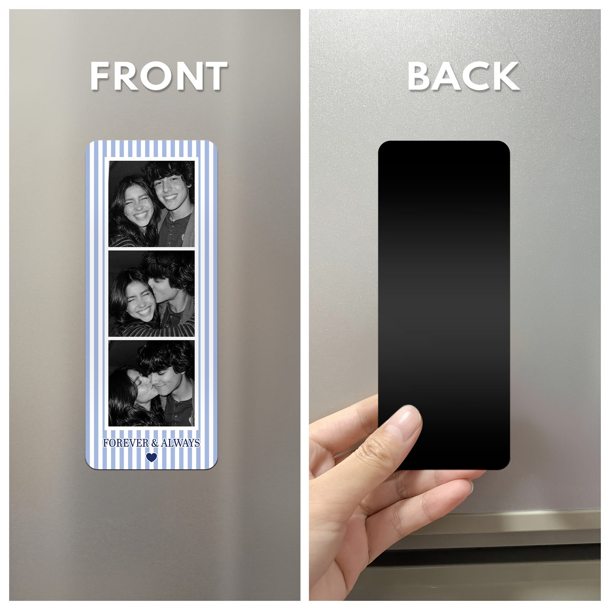 Mini Photo Booth Strip Couple - Personalized Magnet