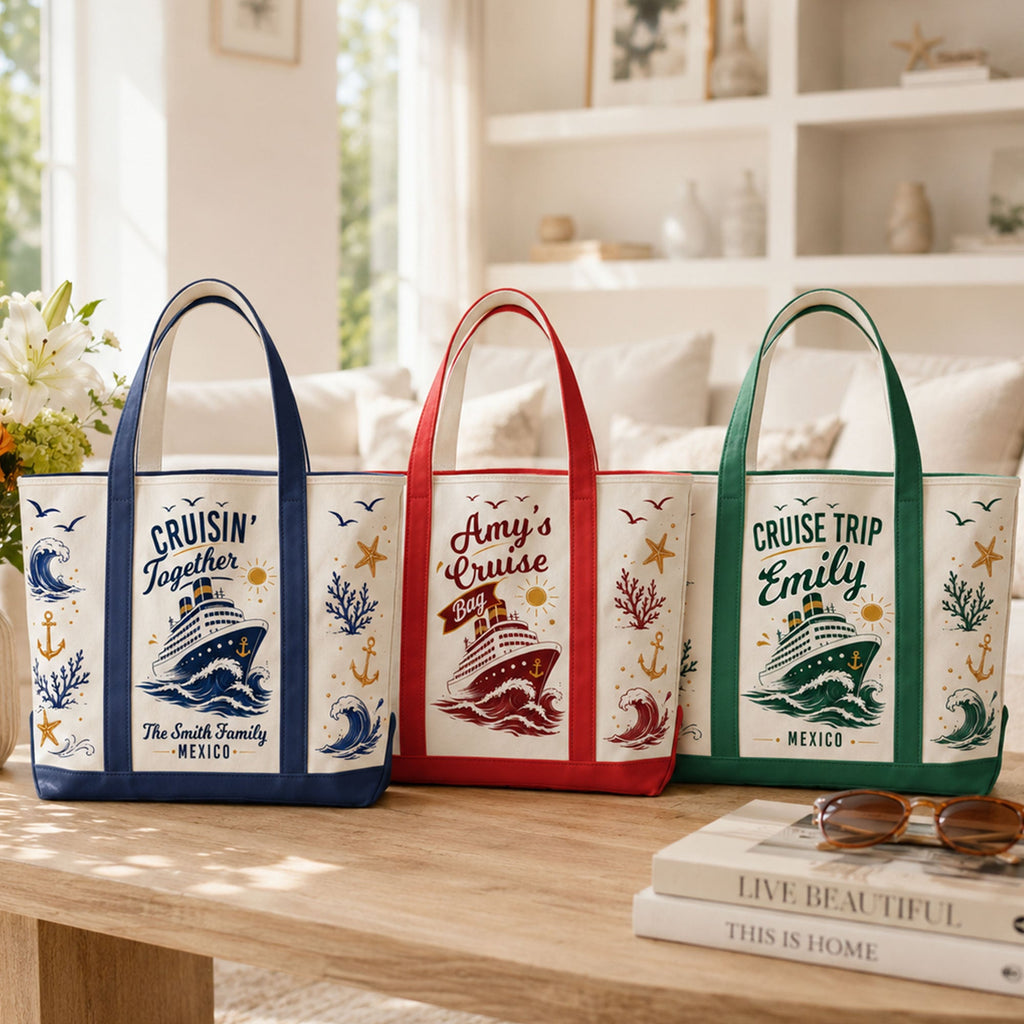 My Cruise Bag - Cruise Friends Vacation Travel Matching - Personalized Tote Bag