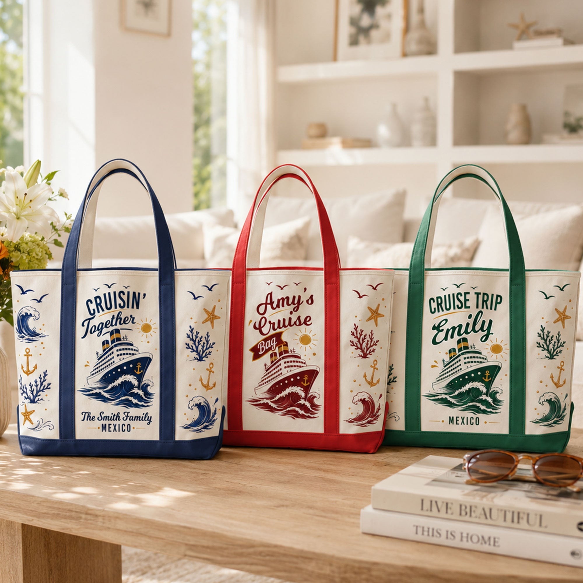 My Cruise Bag - Cruise Friends Vacation Travel Matching - Personalized Tote Bag