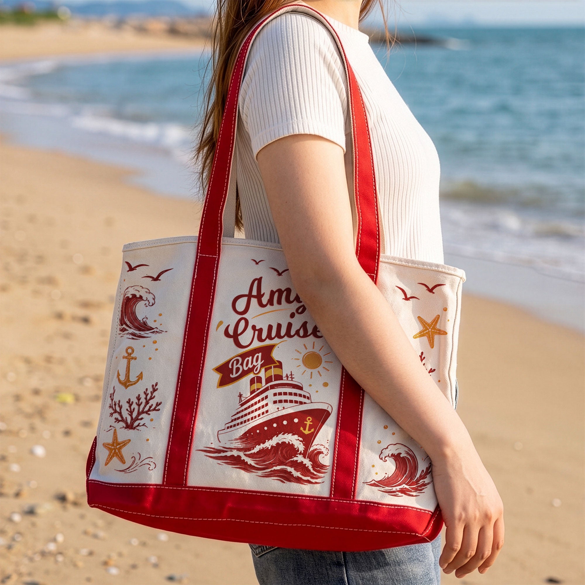 My Cruise Bag - Cruise Friends Vacation Travel Matching - Personalized Tote Bag