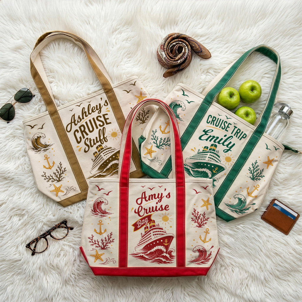 My Cruise Bag - Cruise Friends Vacation Travel Matching - Personalized Tote Bag