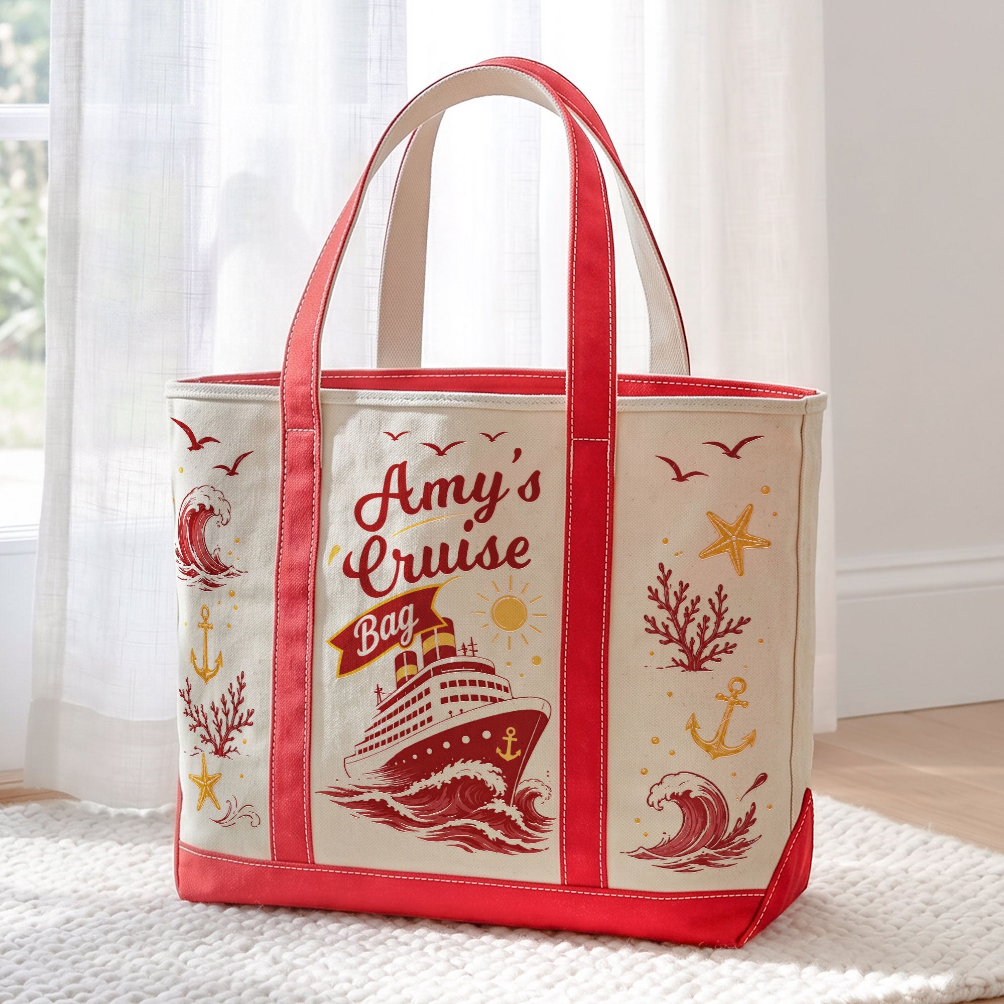 My Cruise Bag - Cruise Friends Vacation Travel Matching - Personalized Tote Bag