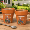 My Gardening Mug - Custom With Birthflower & Cute Character, Gifts For Her - Personalized Mug