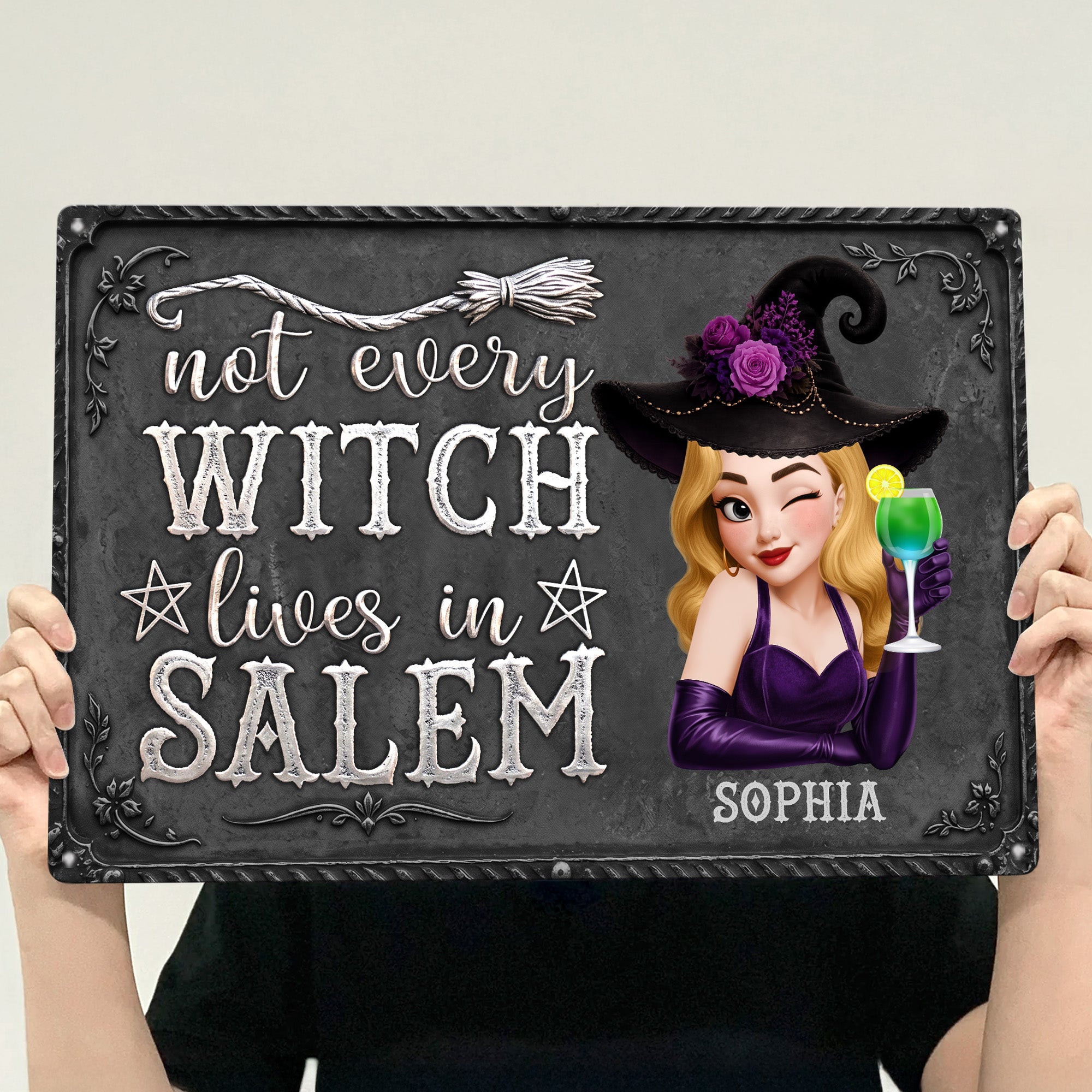 Not Every Witch Lives In Salem - Personalized Metal Sign