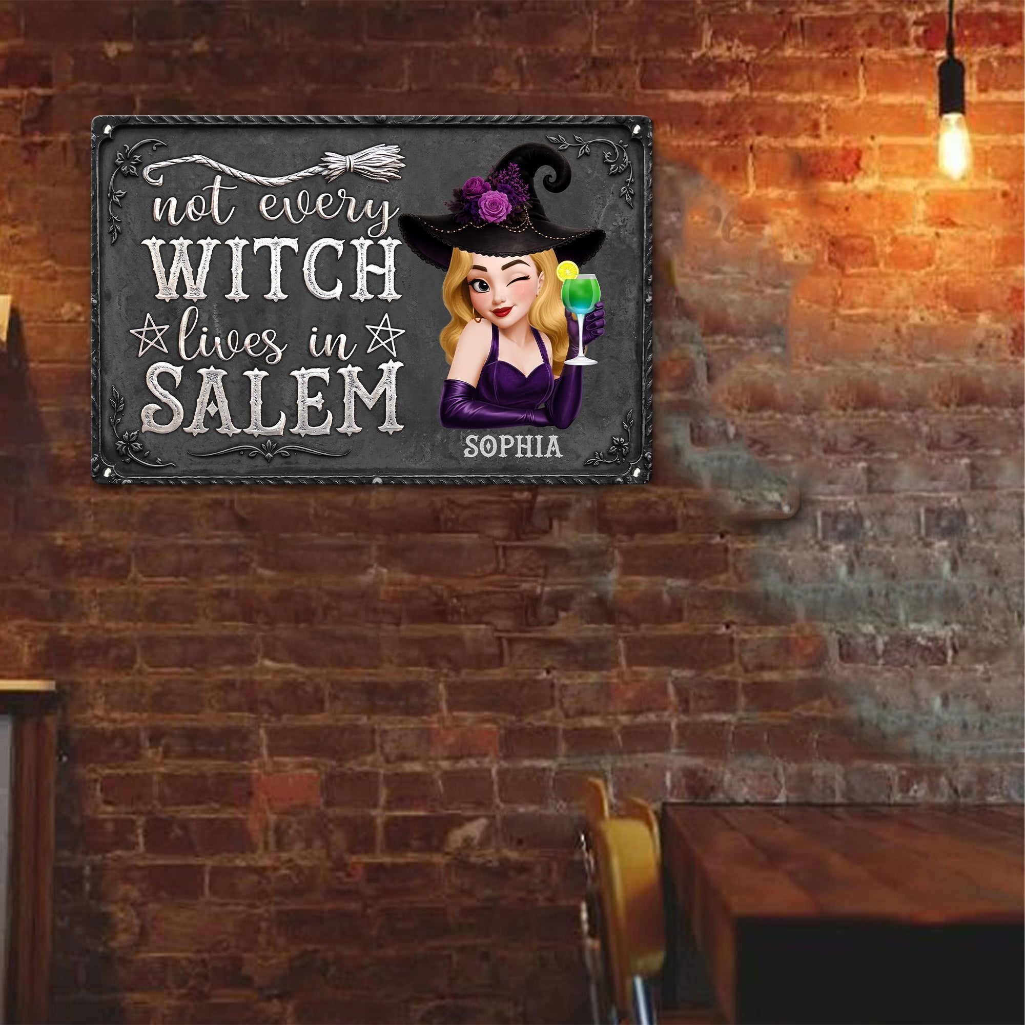 Not Every Witch Lives In Salem - Personalized Metal Sign