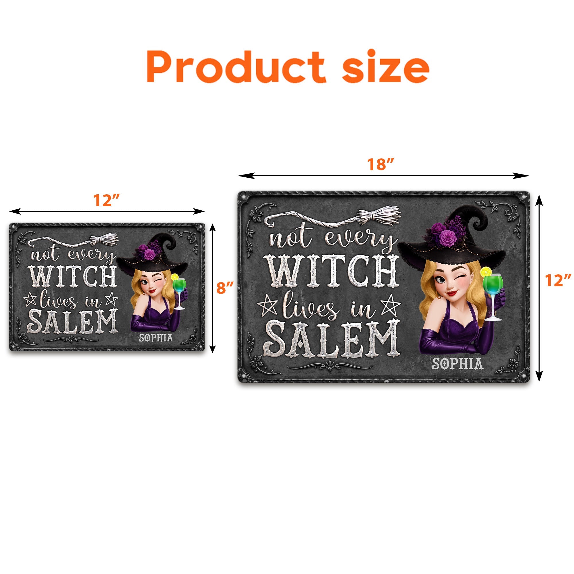 Not Every Witch Lives In Salem - Personalized Metal Sign