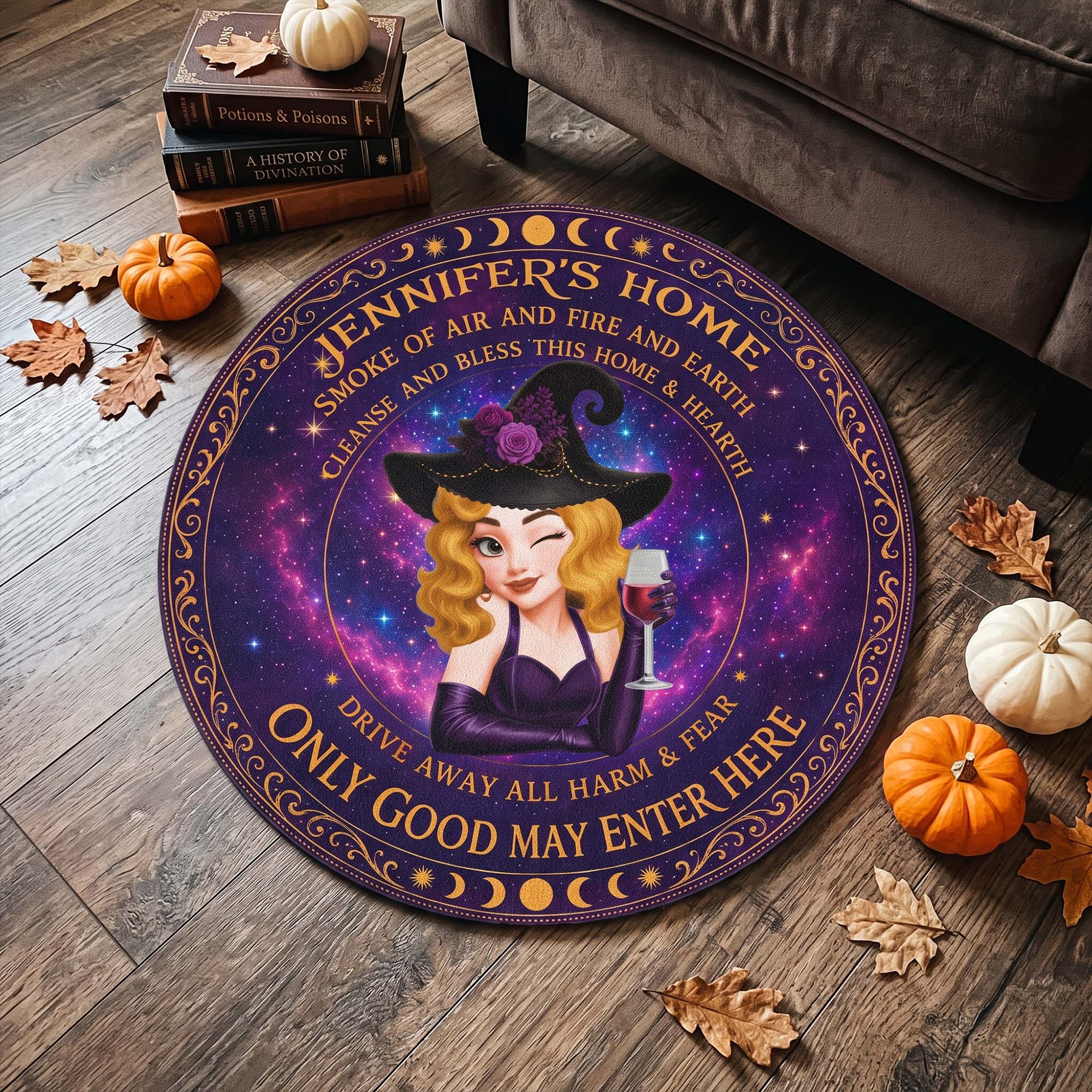 Only Good May Enter Here Witch Home Room Decor - Personalized Doormat
