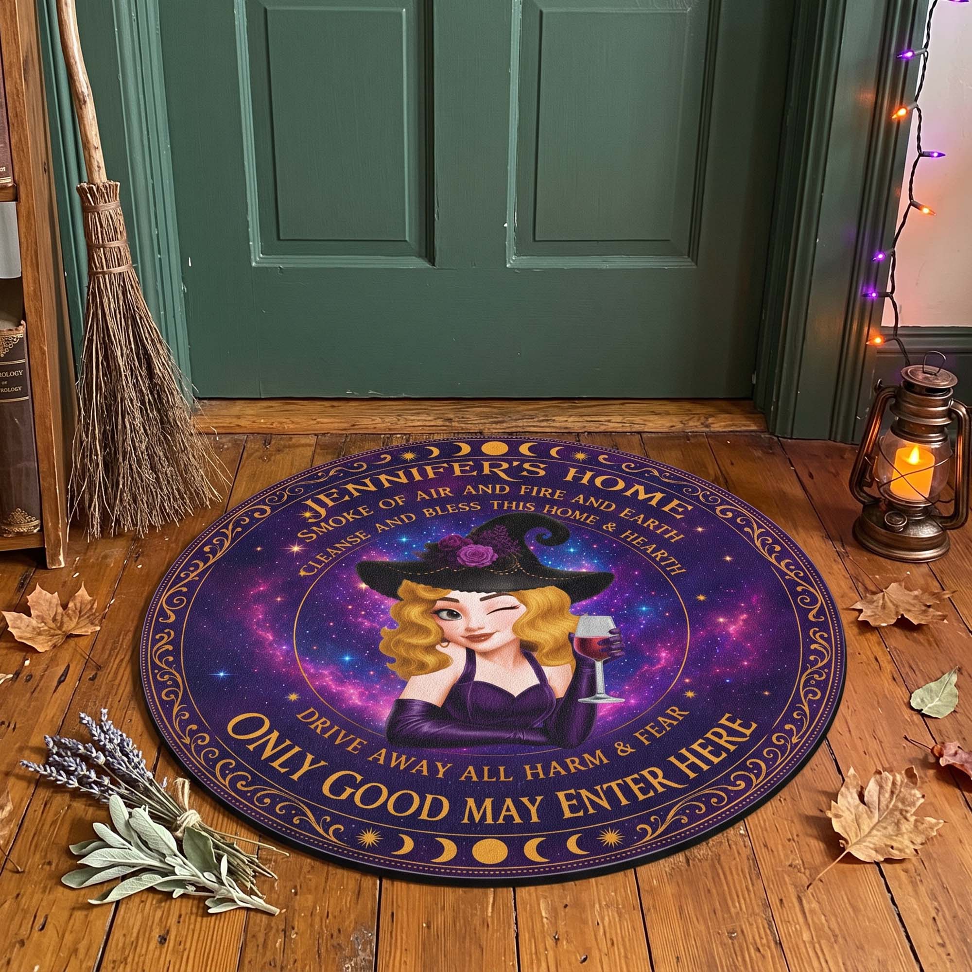Only Good May Enter Here Witch Home Room Decor - Personalized Doormat