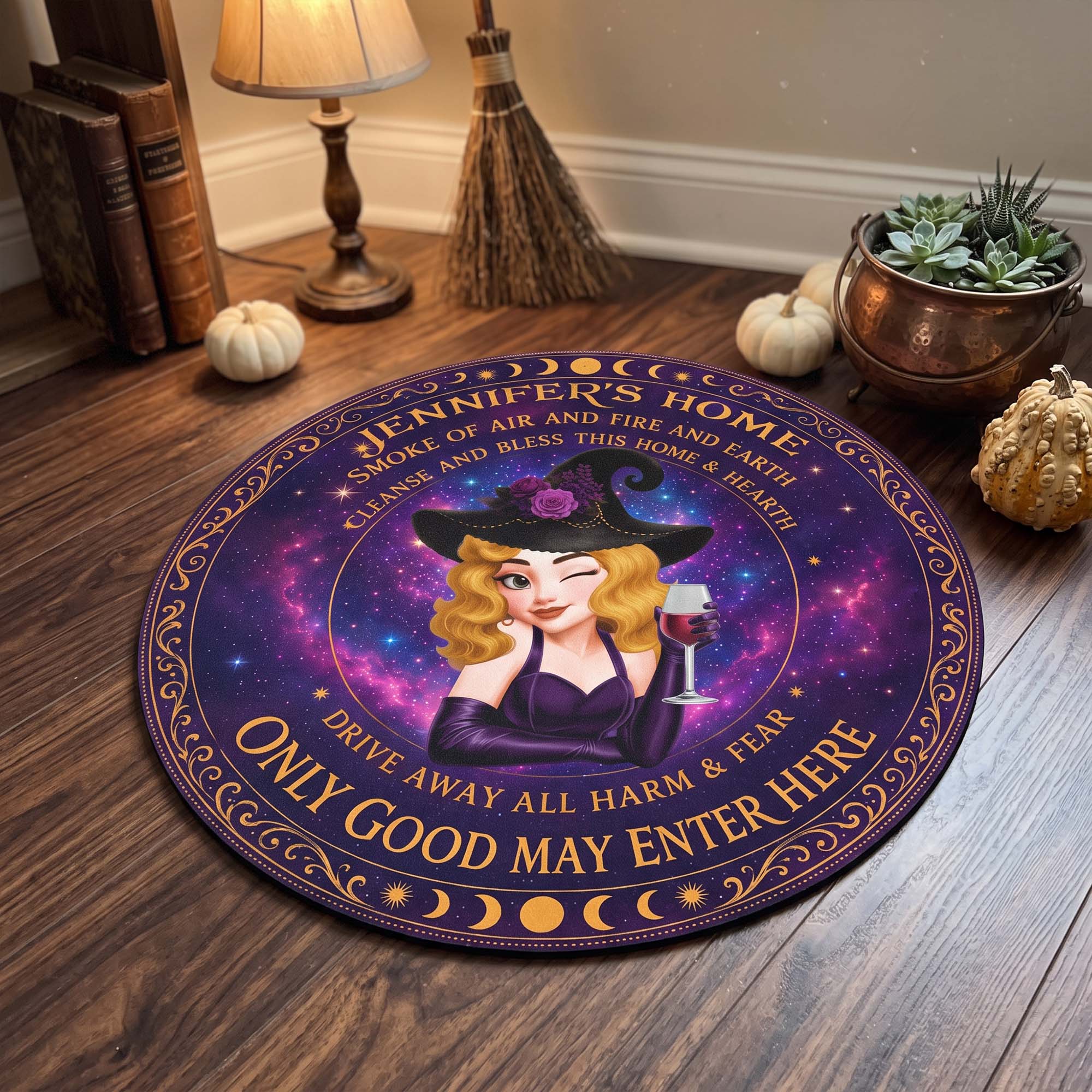 Only Good May Enter Here Witch Home Room Decor - Personalized Doormat