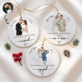 Our First Christmas As Mr & Mrs Ceramic Christmas Ornament Couple Gifts - Personalized Ornament