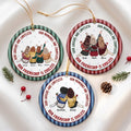 Our Friendship Is Endless Striped Pattern Christmas Gifts For Friends - Personalized Ornament