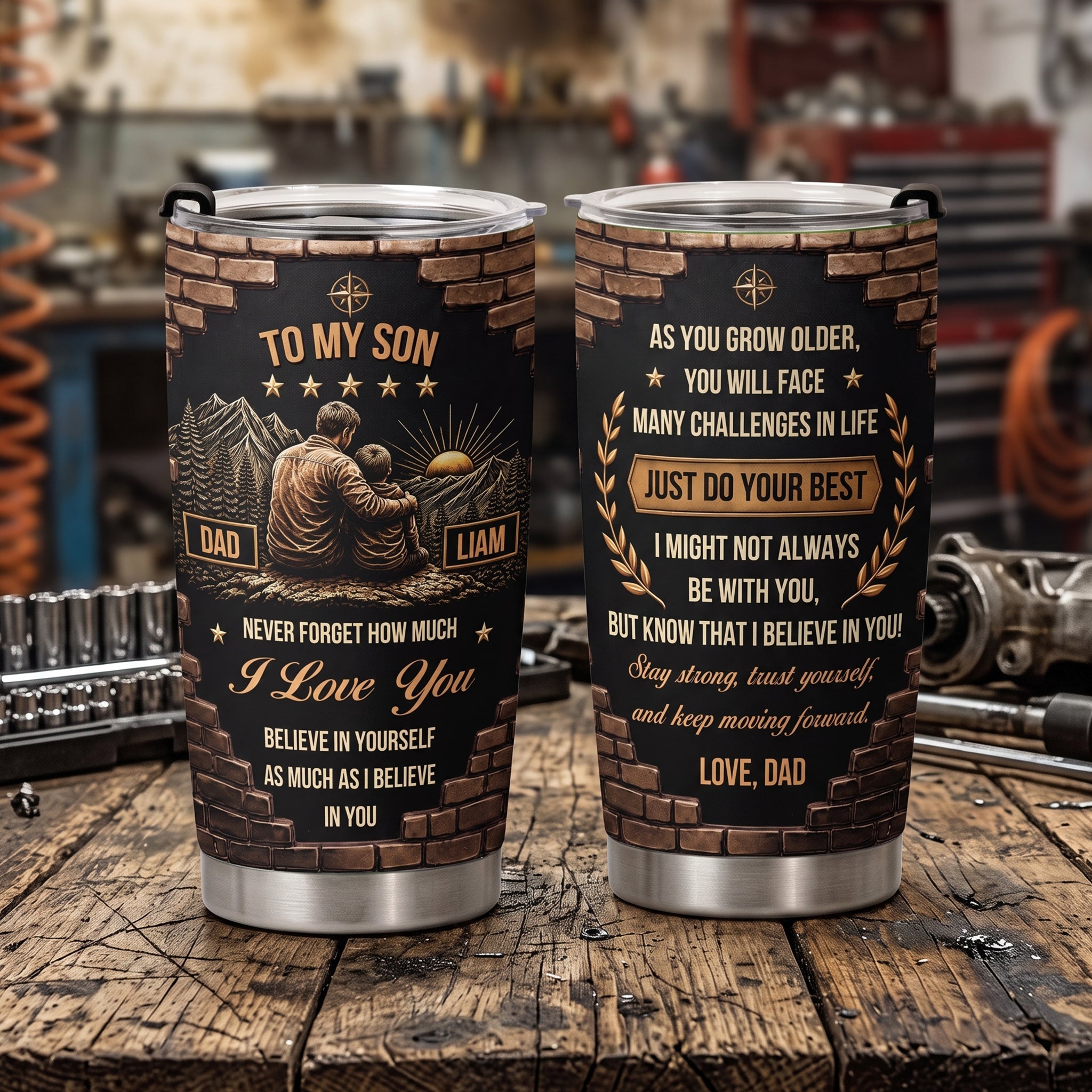 Personalized Birthday Gifts For Daughter Son Just Do Your Best - Personalized Tumbler