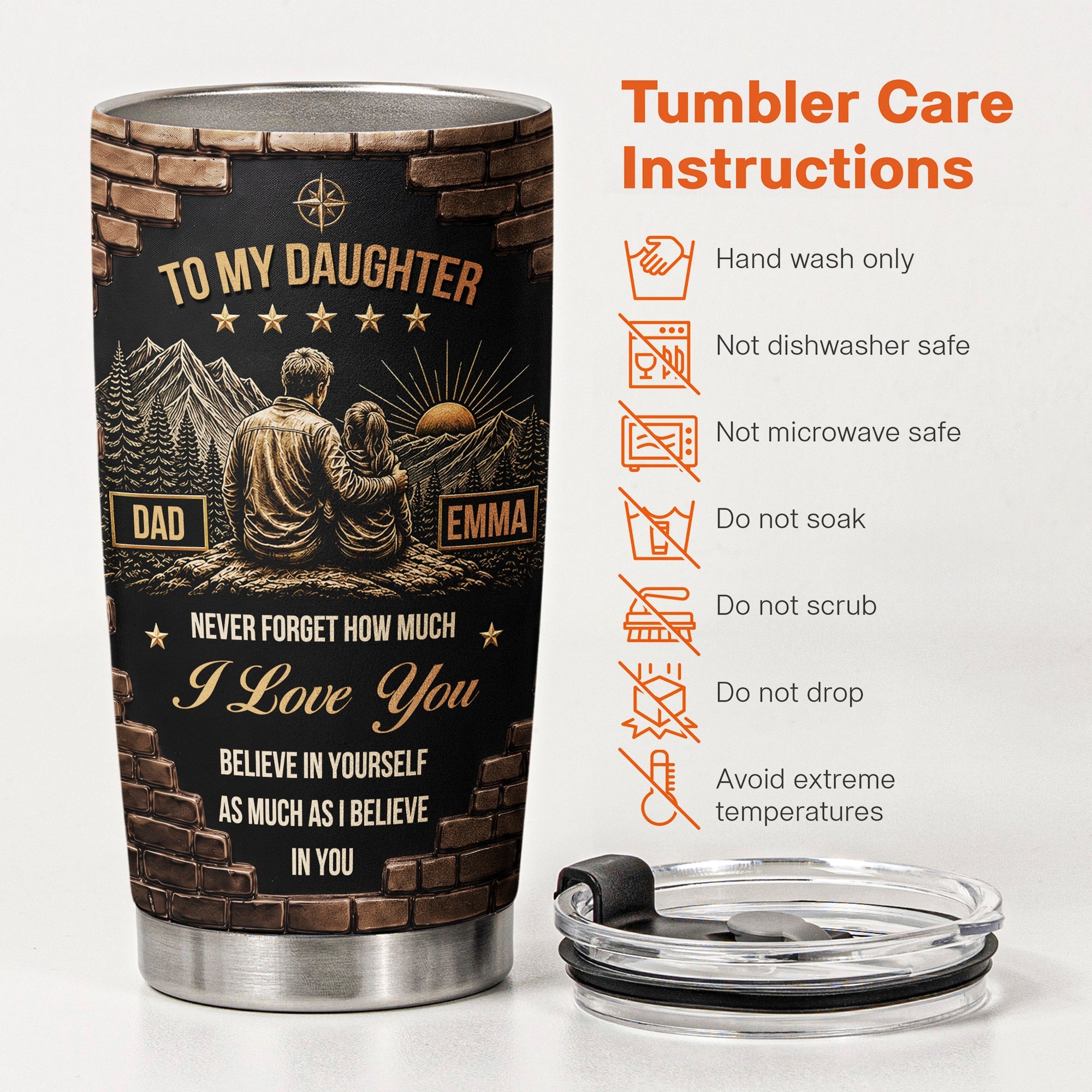 Personalized Birthday Gifts For Daughter Son Just Do Your Best - Personalized Tumbler