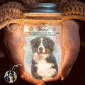 Pet Loss Watercolor Memorial Gifts - Personalized Mason Jar Light