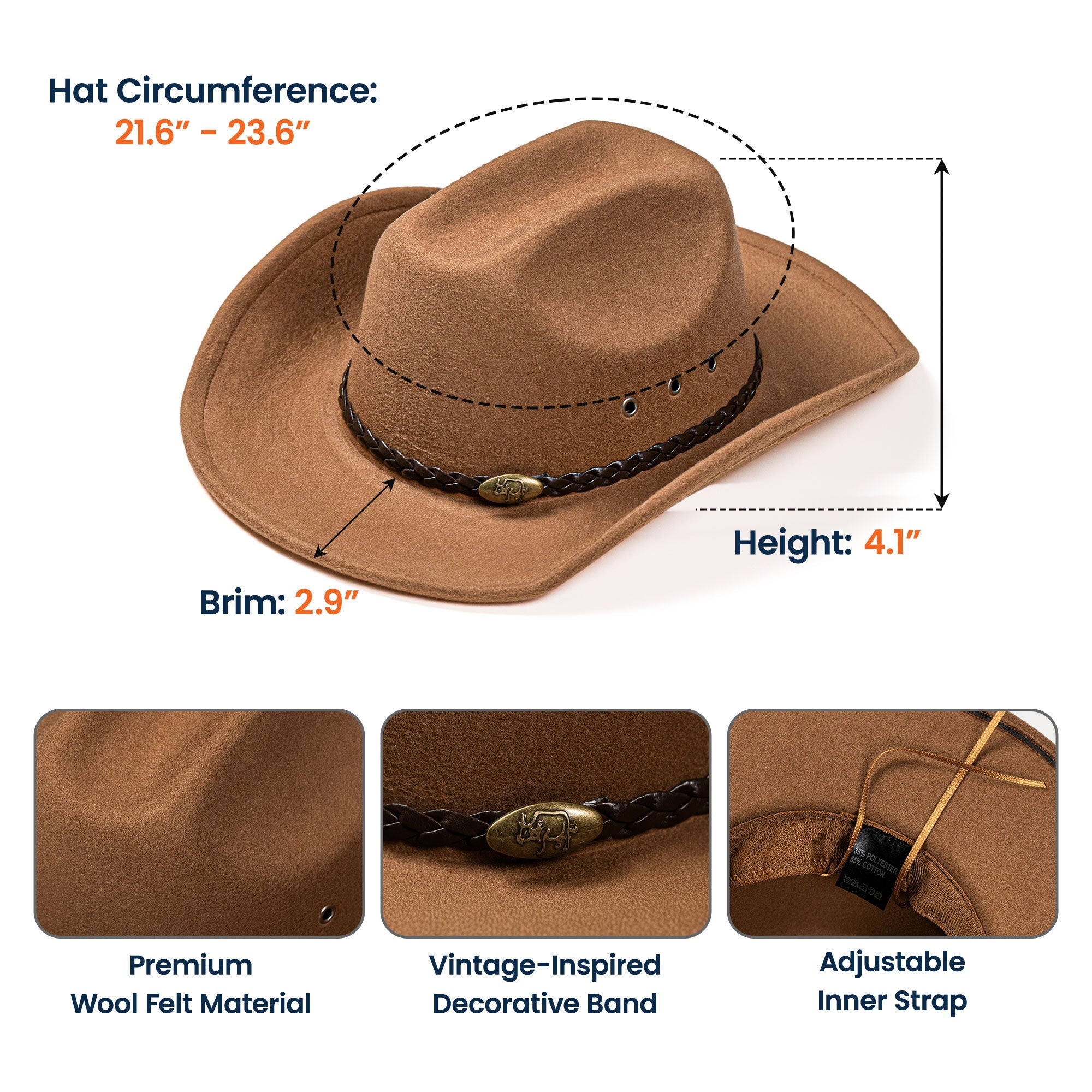 She Is A Wildflower - Personalized Cowboy Hat