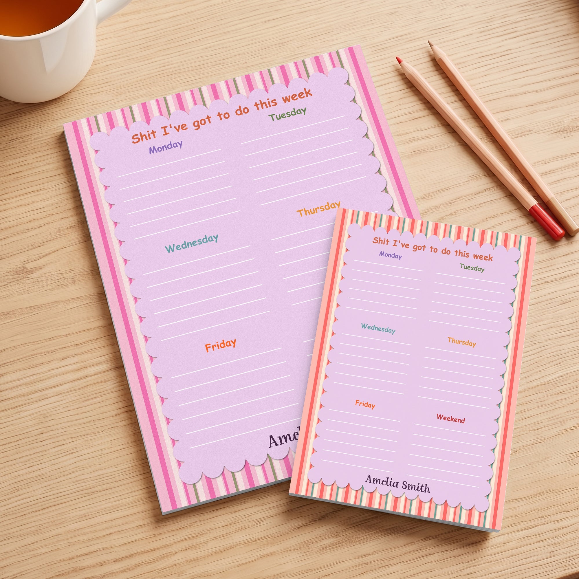 Shit I've Got To Do This Week To Do List - Personalized Notepad