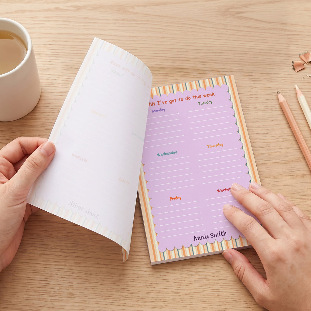 Shit I've Got To Do This Week To Do List - Personalized Notepad