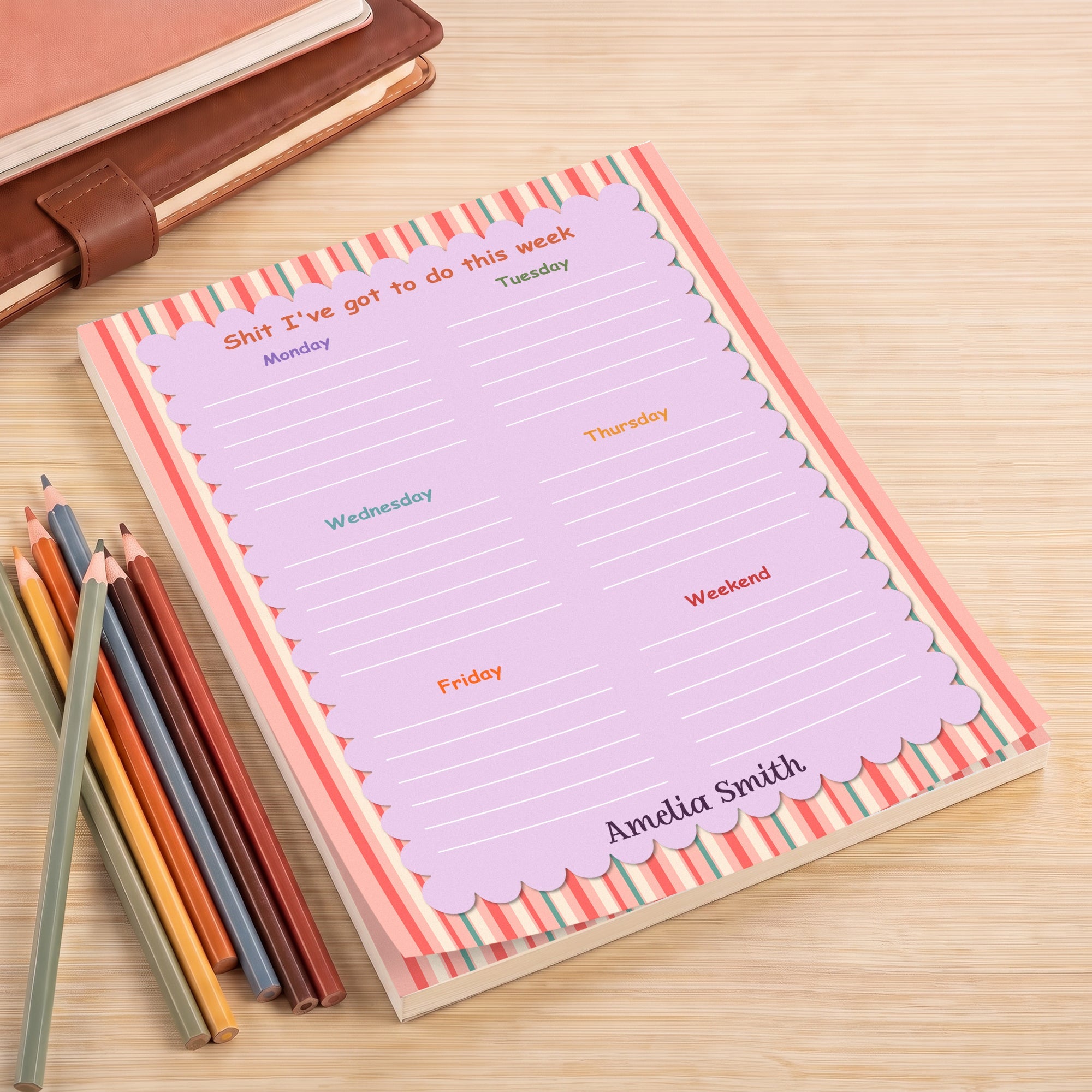 Shit I've Got To Do This Week To Do List - Personalized Notepad