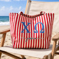 Sorority Greek Letters Monogram - Personalized Tote Bag