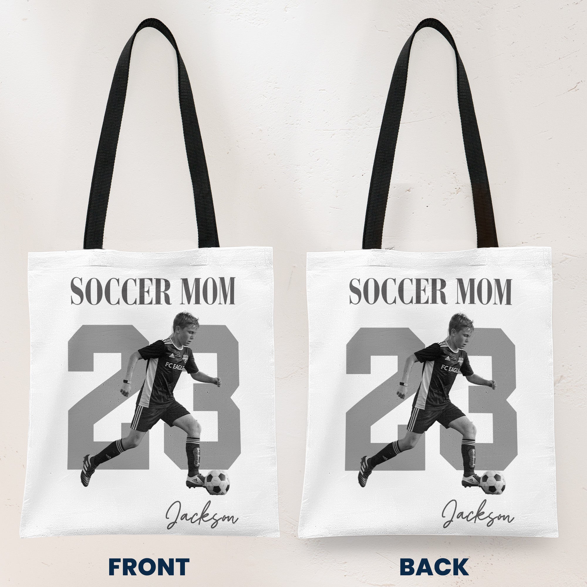 Sport Mom Vintage Photo - Personalized Tote Bag